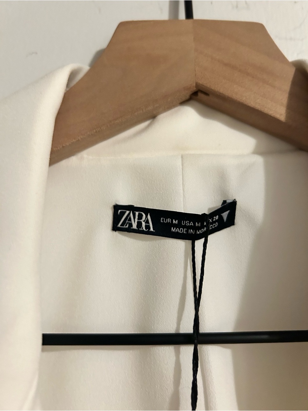 Zara White Women's Tailored Belted Blazer Dress - Picture 5 of 8